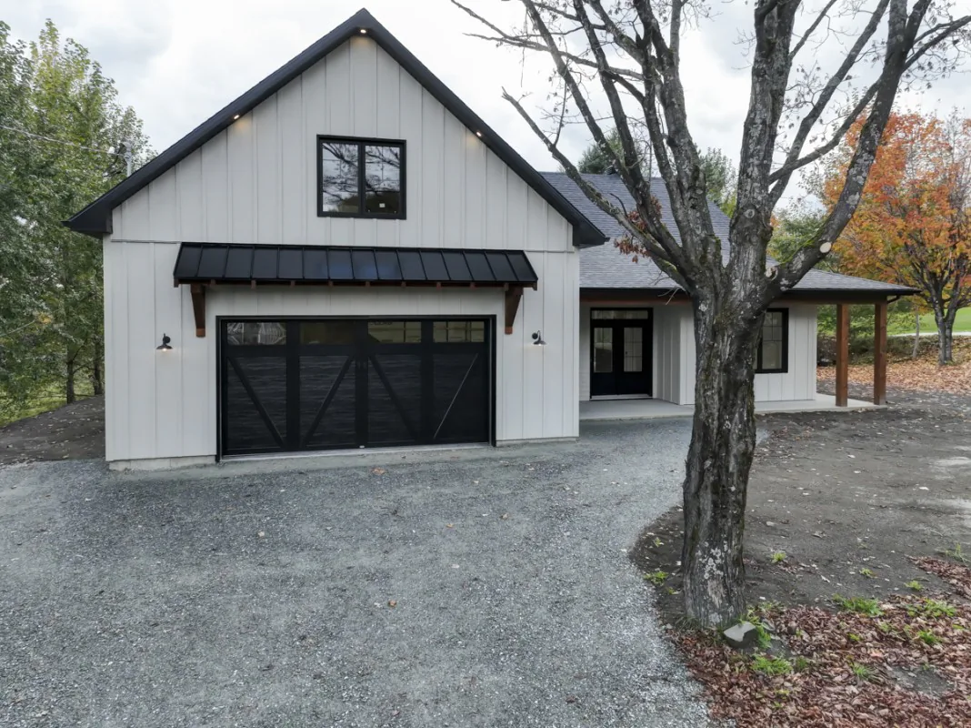Garage, revêtement SmartSide